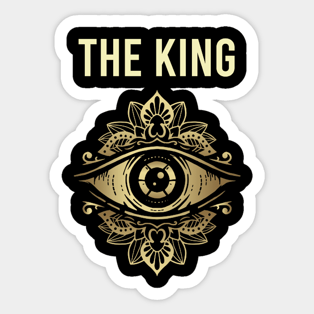 The King Watching Sticker by symptomovertake